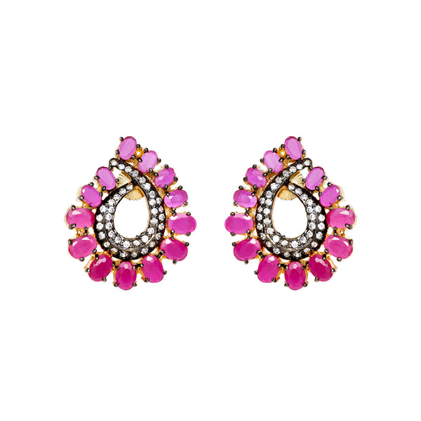 Amazon.com: Earrings made with Faceted Round Swarovski Crystal Elements  Rose, Pink Color, Sterling Silver French Wire: Clothing, Shoes & Jewelry